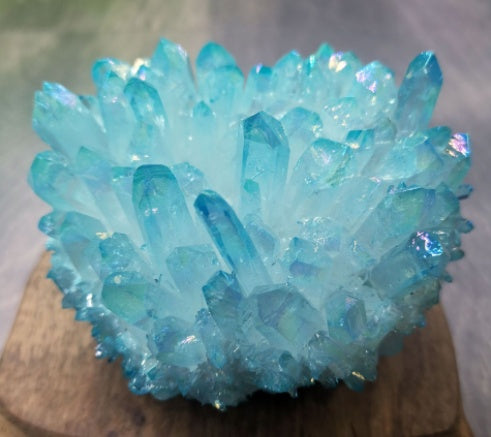 Crystal Cluster Electroplated Crystal Ornament Specimen Healing Stone - My Store