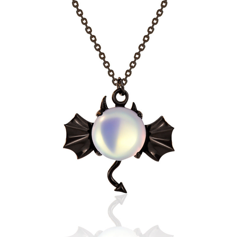 Sterling Silver Demon Necklace Halloween Jewelry - My Store