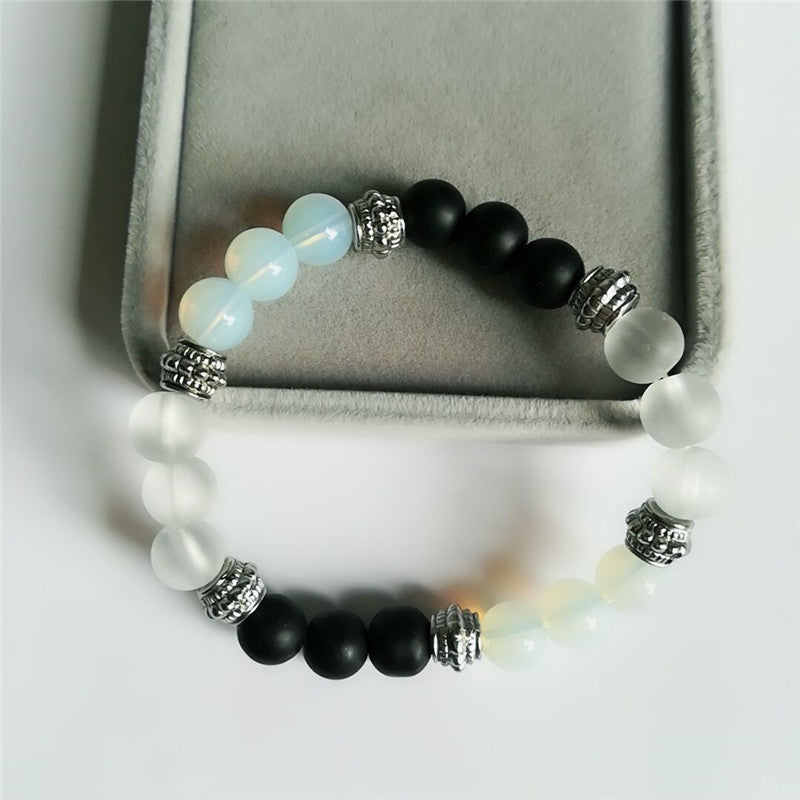 Natural Agate Crystal Bracelet - Yoga Meditation Jewelry