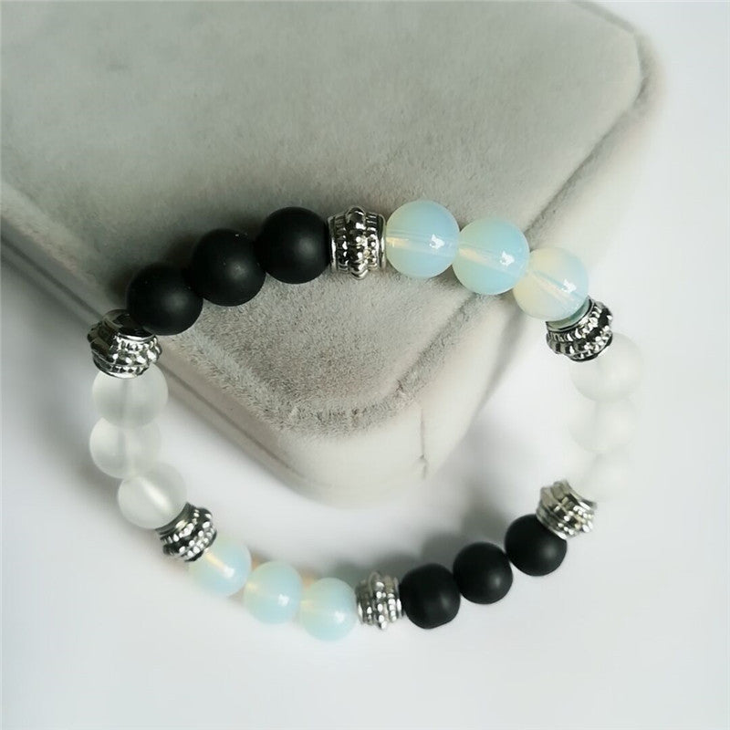 Natural Agate Crystal Bracelet - Yoga Meditation Jewelry