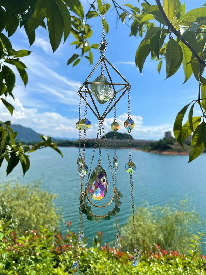 Aurora Crystal Prism Sun Catcher - Rainbow Window Decoration