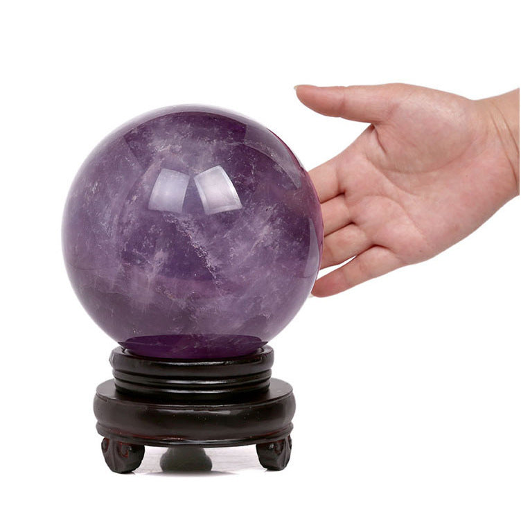 Amethyst Crystal Ball - Hand Polished Natural Stone