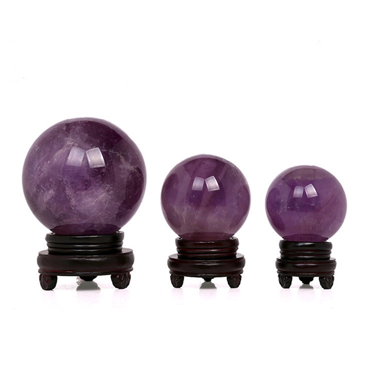 Amethyst Crystal Ball - Hand Polished Natural Stone
