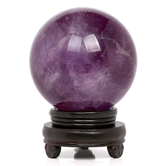Amethyst crystal ball natural stone
Hand polished purple crystal sphere
Healing meditation crystal decor
Natural amethyst energy stone