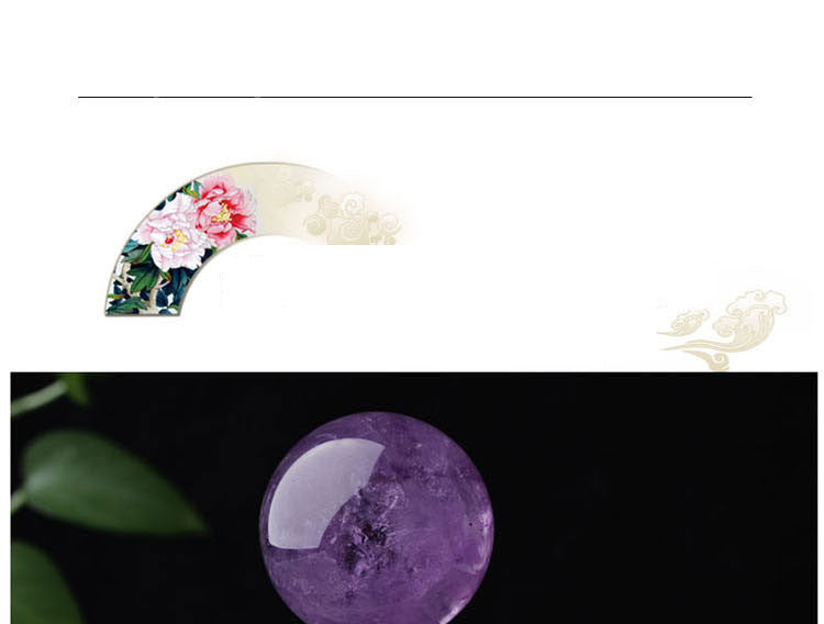 Amethyst Crystal Ball - Hand Polished Natural Stone