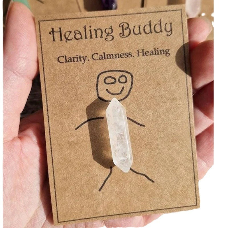 Five colorful healing crystals for love peace and luck