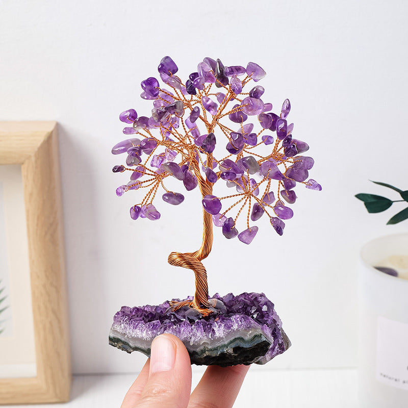 Crystal flower tree ornament
Natural stone decorative tree
Handcrafted crystal home decor
Amethyst flower tree decoration
Colorful crystal tree ornament
Energy healing crystal decor