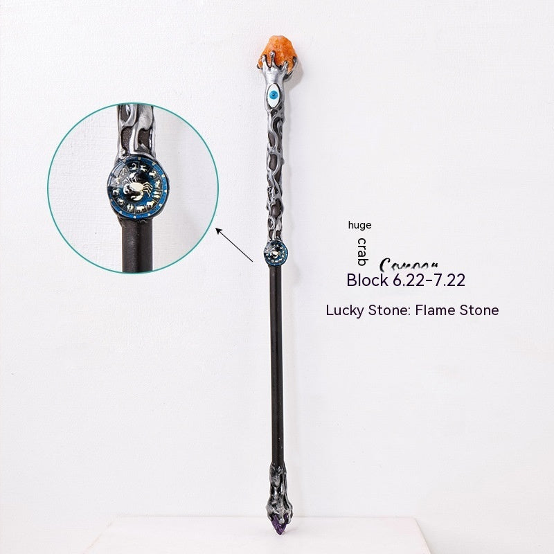 Amethyst Rock Solid Wood Magic Wand - My Store