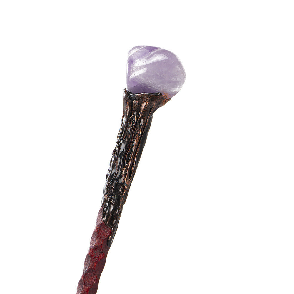Retro Natural Crystal Stone Magic Truncheon Magic Wand - My Store