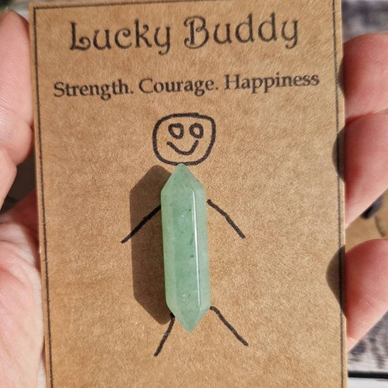 Healing crystals in hand showing size and quality