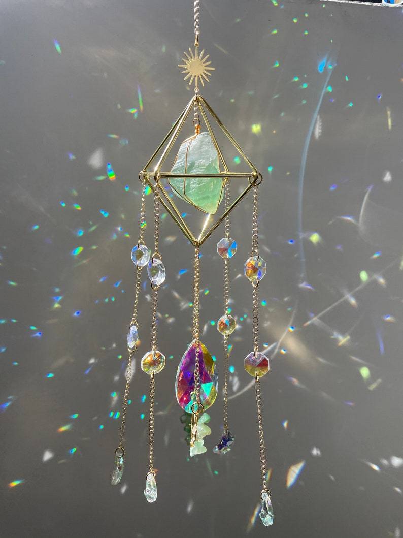 Aurora Crystal Prism Sun Catcher - Rainbow Window Decoration