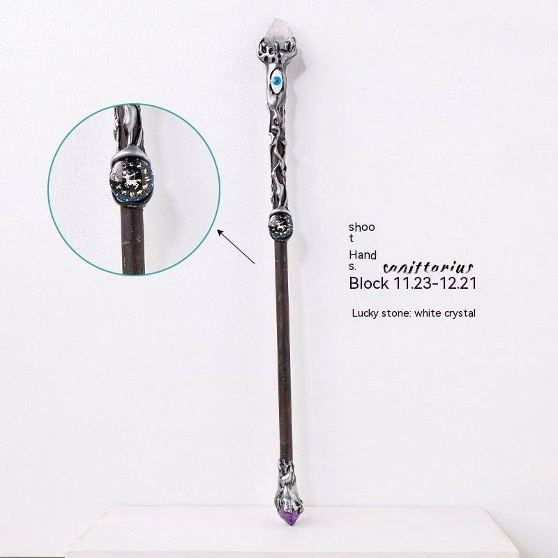 Amethyst Rock Solid Wood Magic Wand - My Store