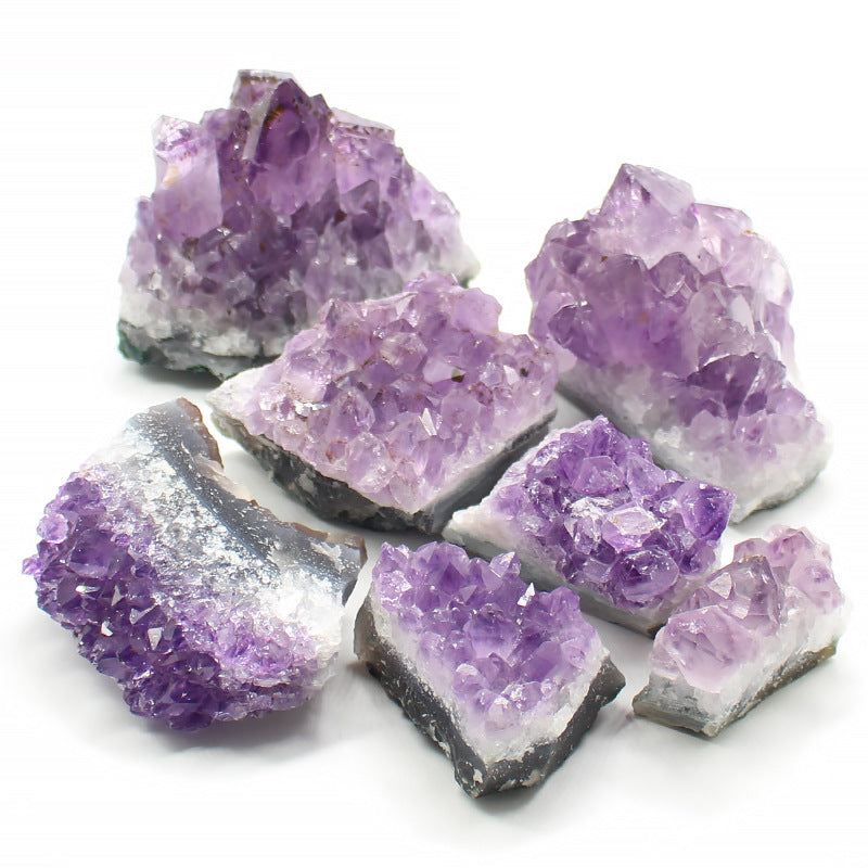 Natural Amethyst Raw Stone Crystal Cluster Craft - My Store