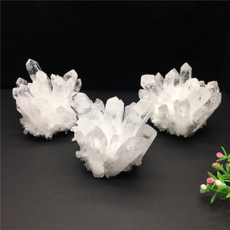 Natural White Crystal Cluster Crystal Raw Stone - My Store