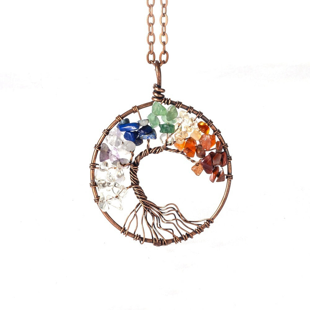 Lucky tree necklace multiple color options - prosperity jewelry collection