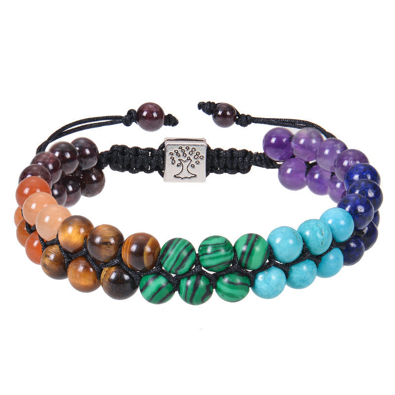 7 Chakra Bracelet - Natural Gemstone Meditation Jewelry