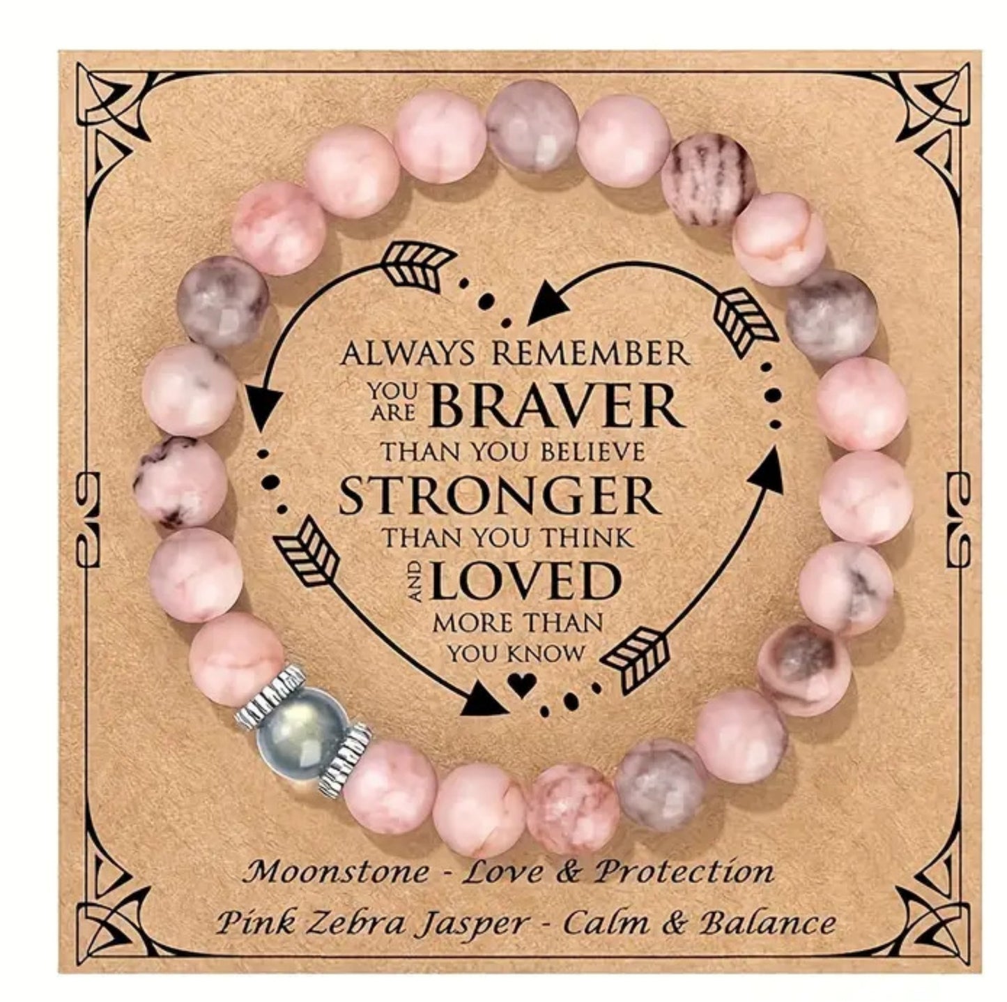 Zebra Stone Turquoise Obsidian Double Layer Bracelet Set