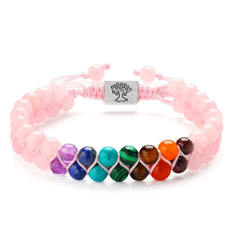 7 Chakra Bracelet - Natural Gemstone Meditation Jewelry