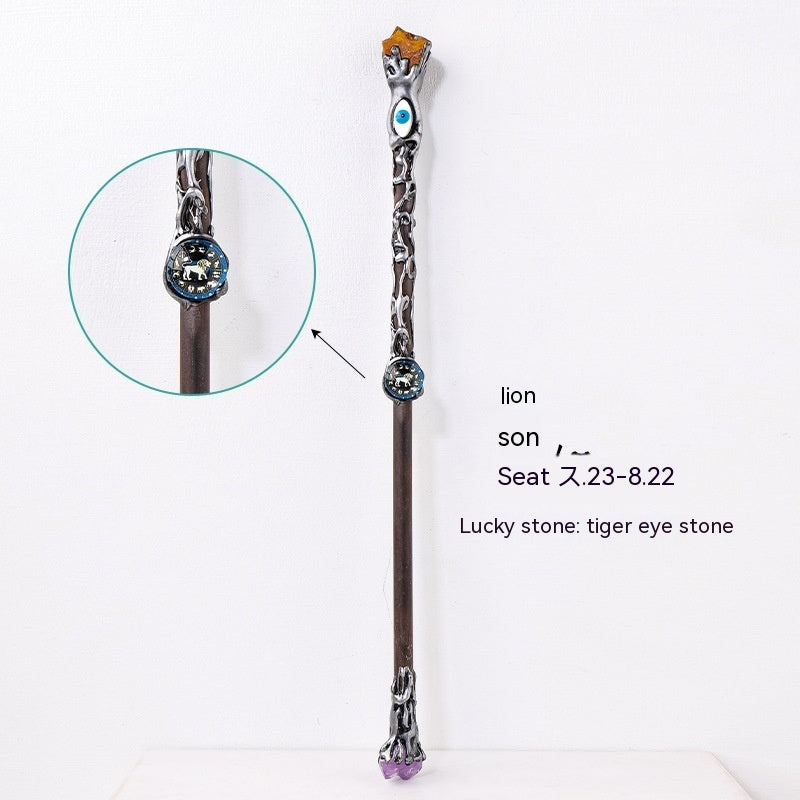 Amethyst Rock Solid Wood Magic Wand - My Store