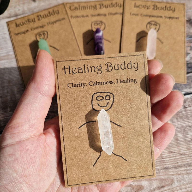 Healing crystal gift set with 5 natural stones in gift box