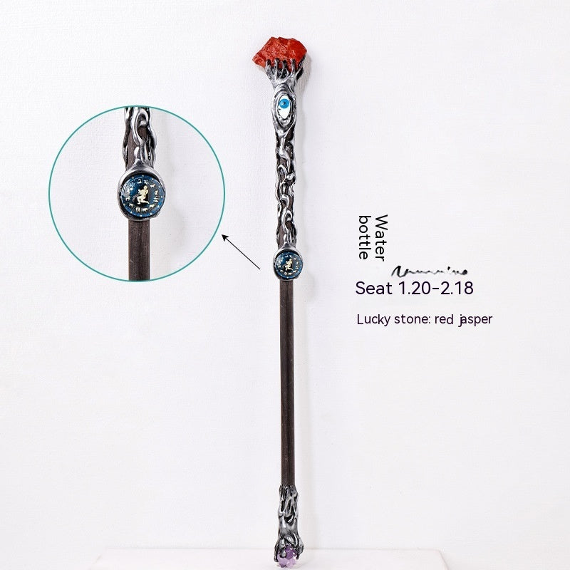 Amethyst Rock Solid Wood Magic Wand - My Store