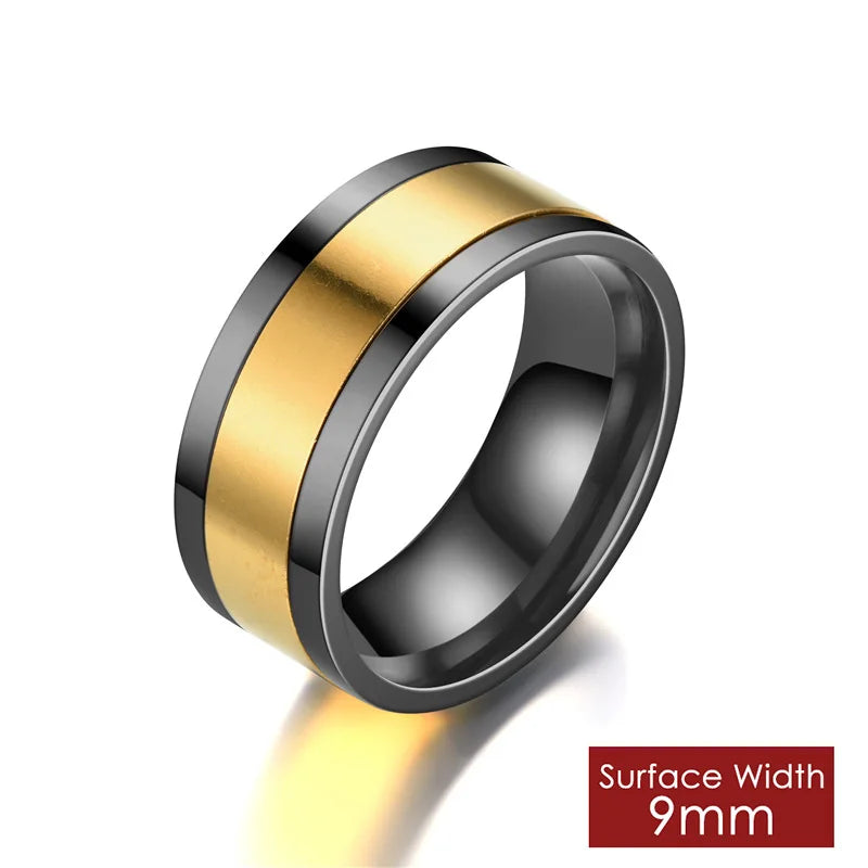 Stainless steel Roman digital fashion punk rotating pressure-resistant ring jewelry - My Store
