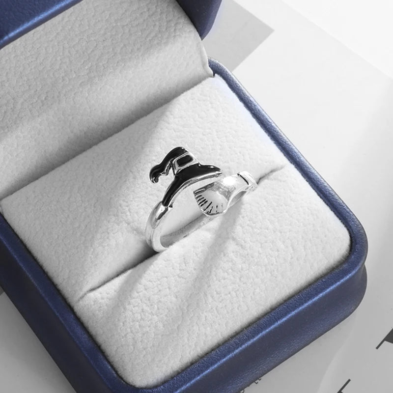 Witch Hat Magic Broom Ring Ornaments - My Store