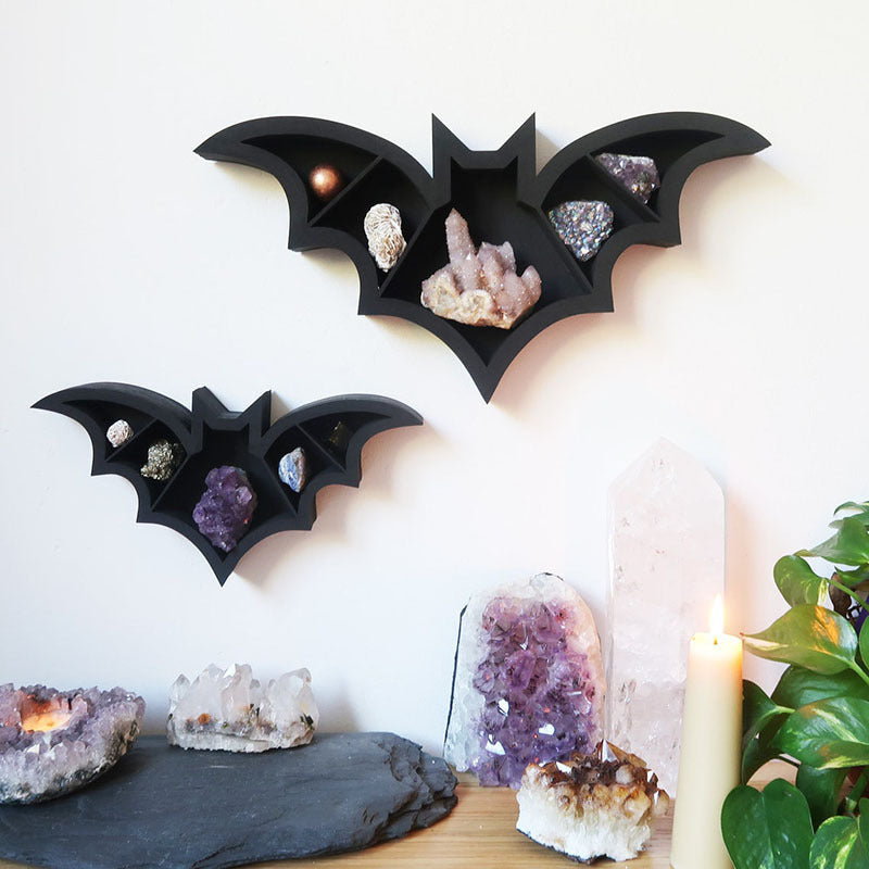 Bat crystal display rack gothic jewelry organizer storage holder