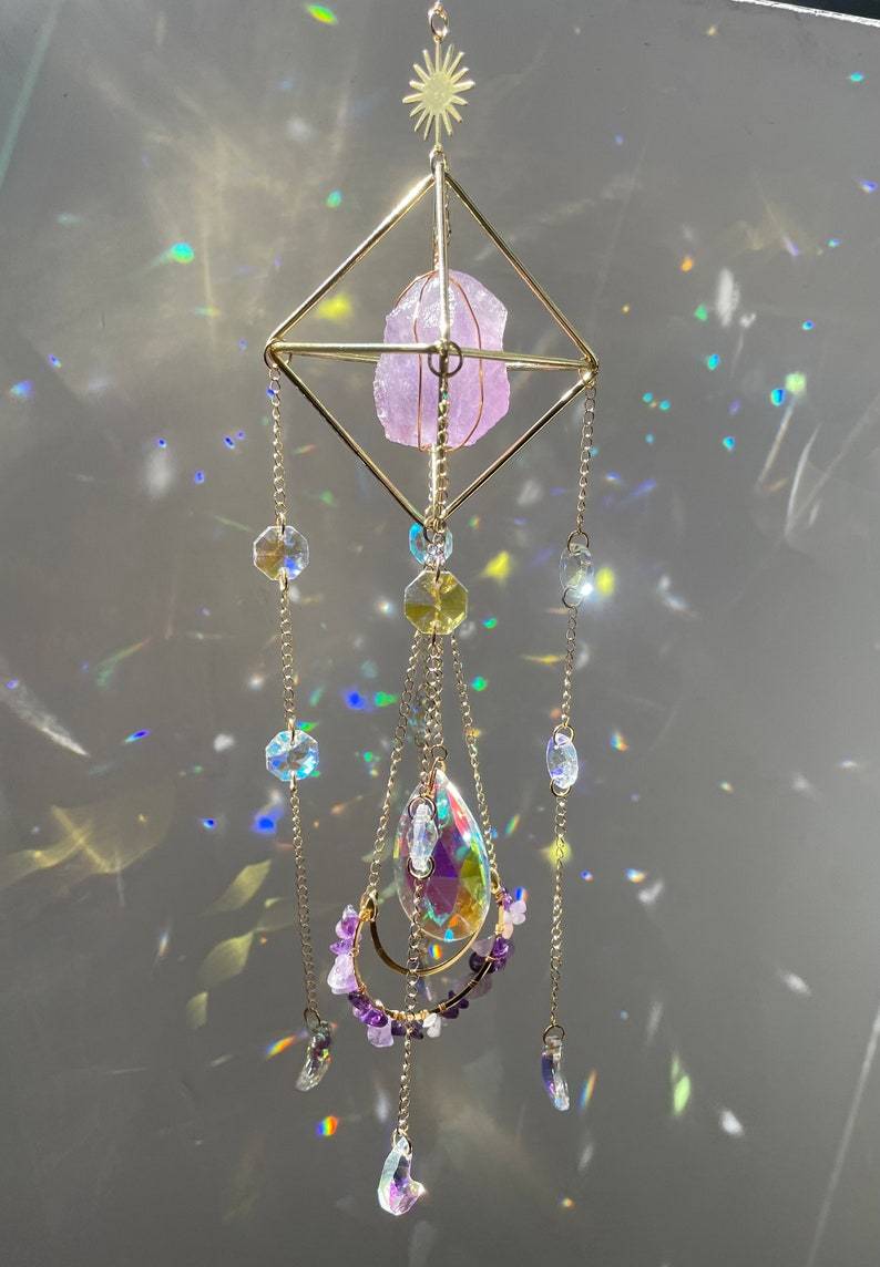 Aurora Crystal Prism Sun Catcher - Rainbow Window Decoration