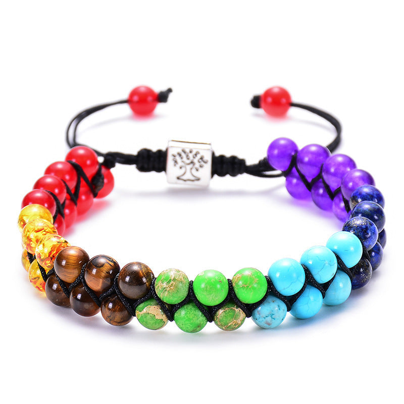 7 Chakra Bracelet - Natural Gemstone Meditation Jewelry