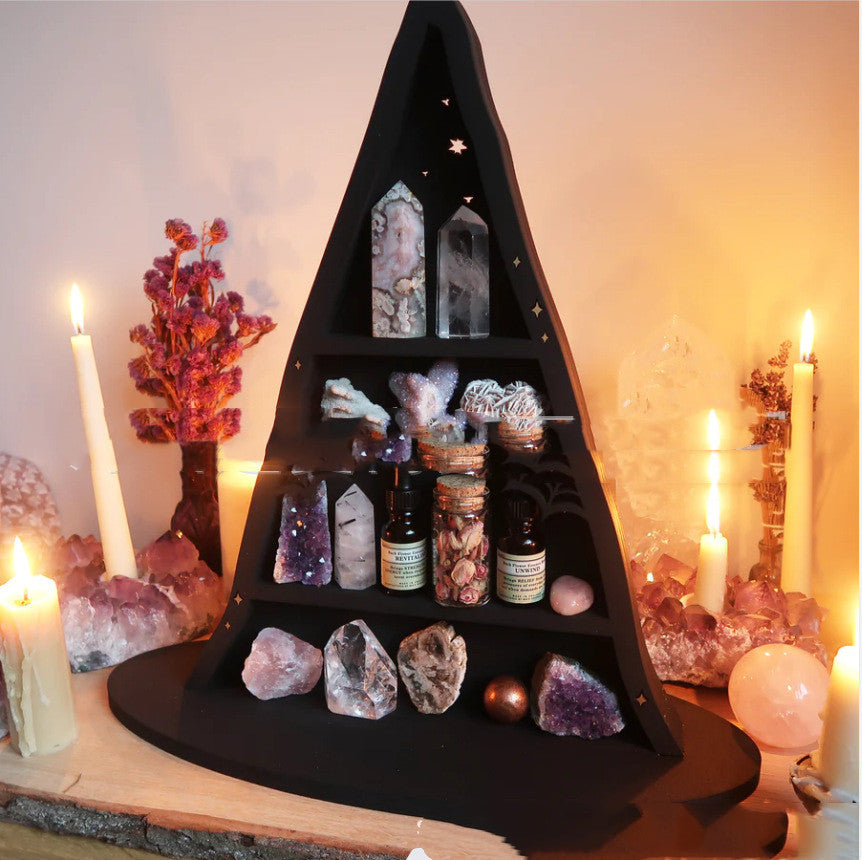 Witch hat crystal storage organizer full view
