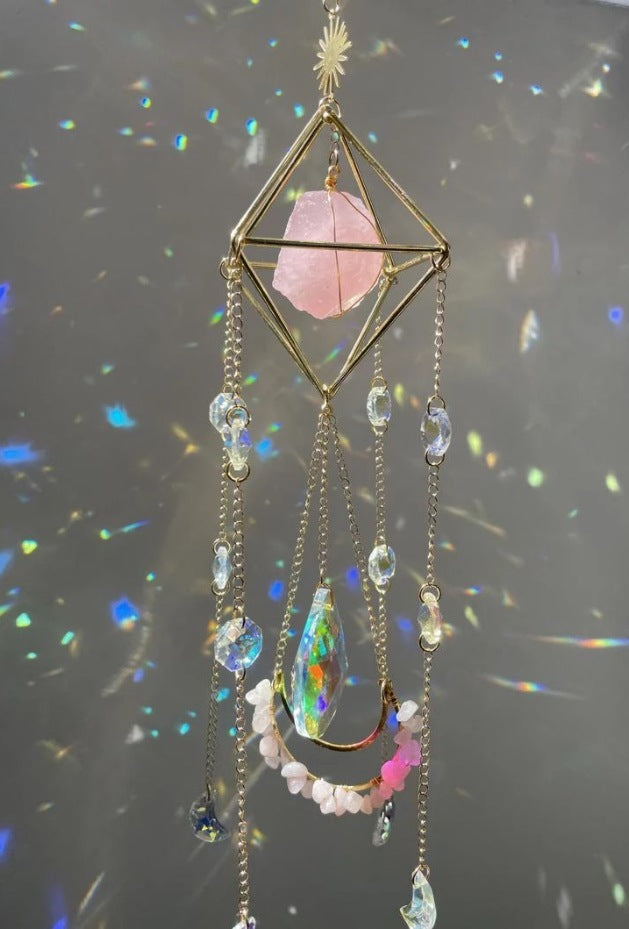 Crystal sun catcher hanging decoration for windows