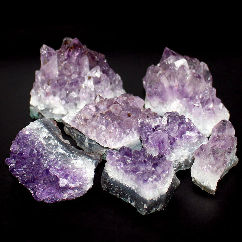 Natural Amethyst Raw Stone Crystal Cluster Craft - My Store