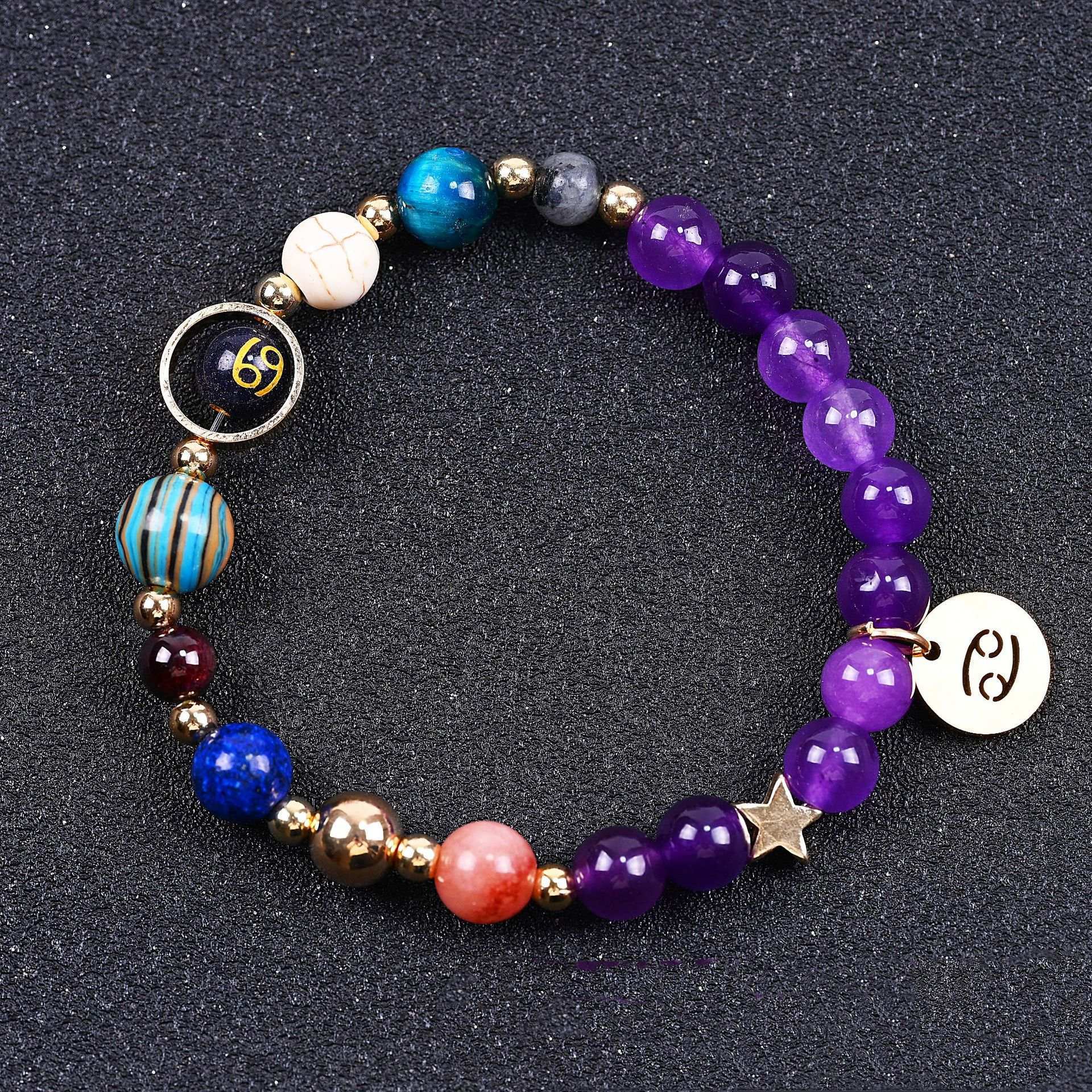 amethyst zodiac bracelet constellation charm
natural amethyst crystal bracelet astrology
zodiac constellation jewelry adjustable
personalized amethyst bracelet birthstone