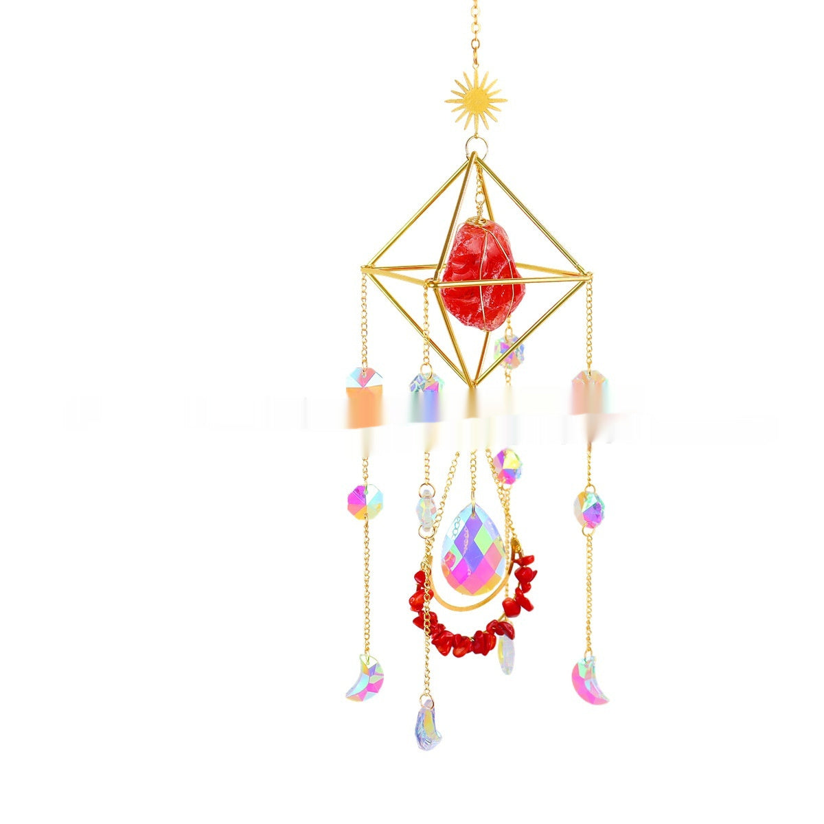 Rainbow crystal prism sun catcher home decor