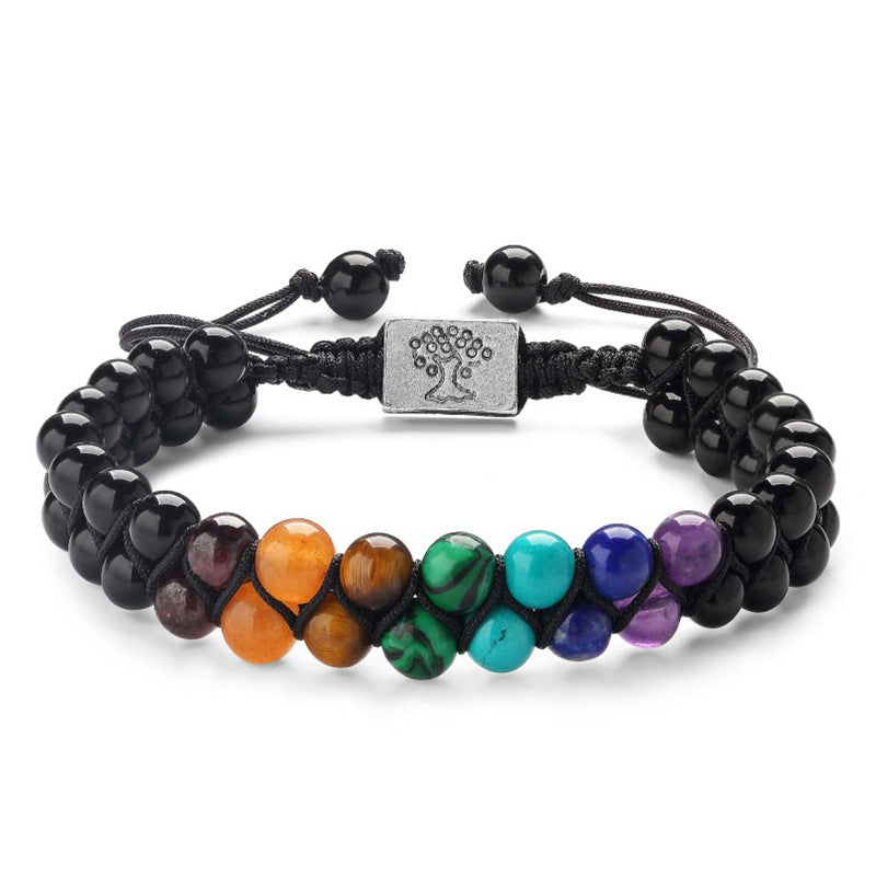 7 Chakra Bracelet - Natural Gemstone Meditation Jewelry