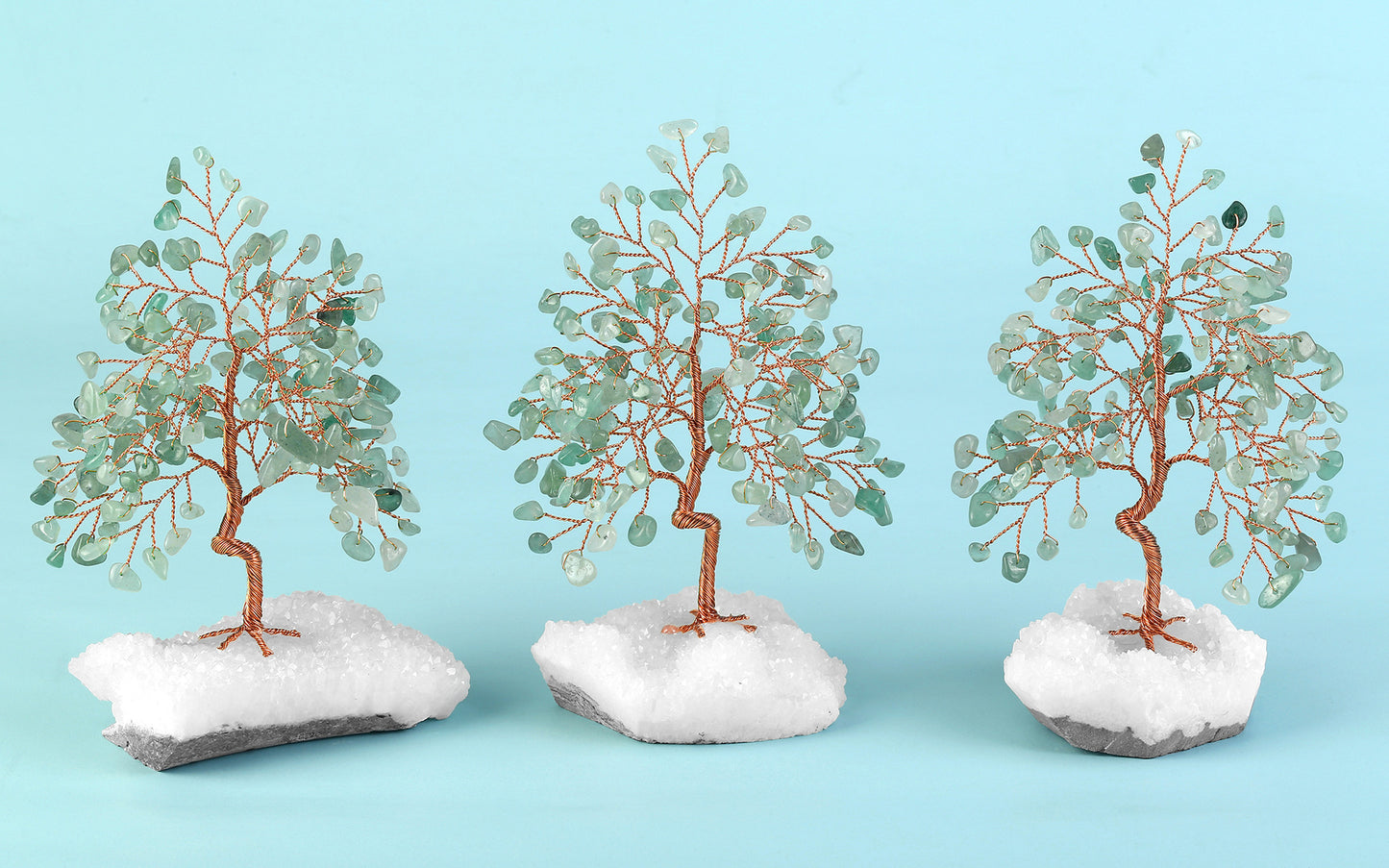 Trunk Bending White Crystal Tree Cluster Base Small Tree Ornaments Gravel Tree - My Store