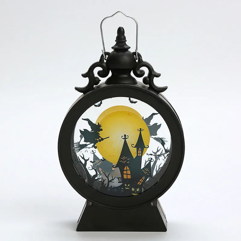 Halloween Retro Candle Portable Storm Lantern - My Store