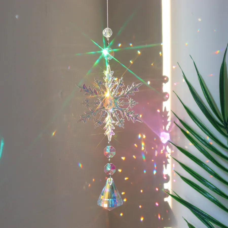 Colorful Snowflake Crystal Sun Catcher for Christmas - My Store