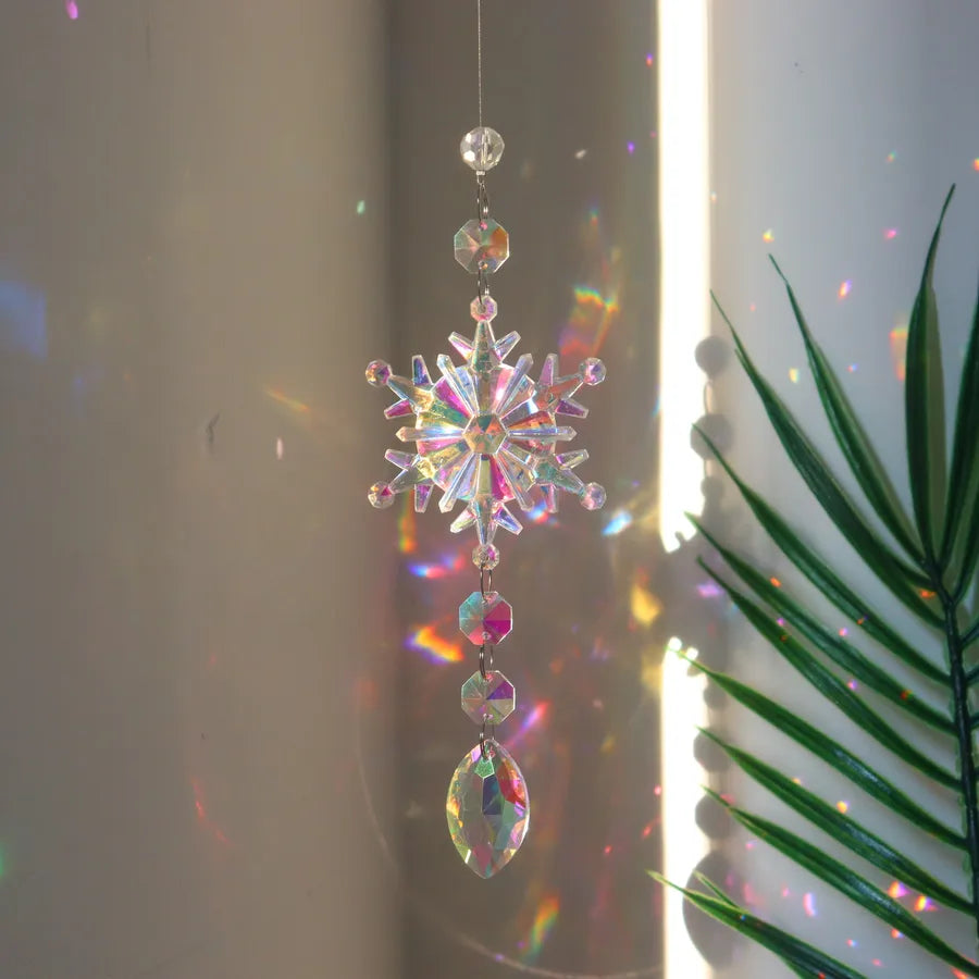 Colorful Snowflake Crystal Sun Catcher for Christmas - My Store