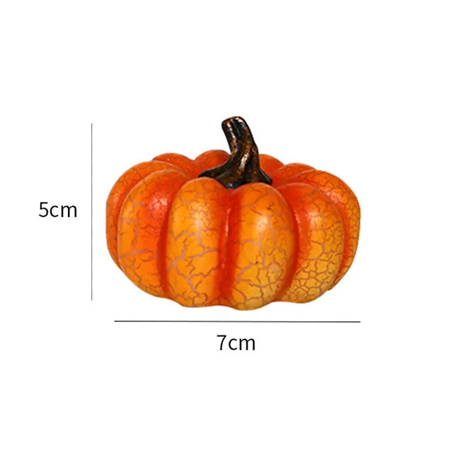 New Halloween Pumpkin Lantern Simulation Pumpkin LED Candle Lamp Resin Luminous Pumpkin - My Store