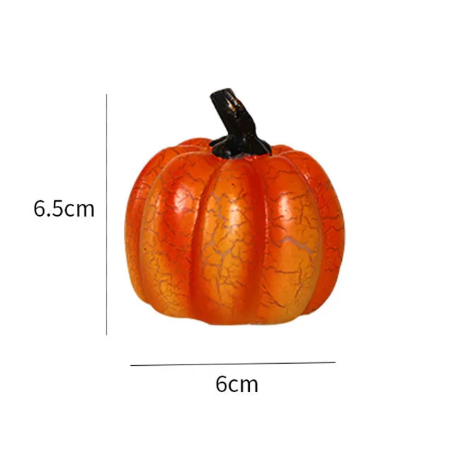New Halloween Pumpkin Lantern Simulation Pumpkin LED Candle Lamp Resin Luminous Pumpkin - My Store
