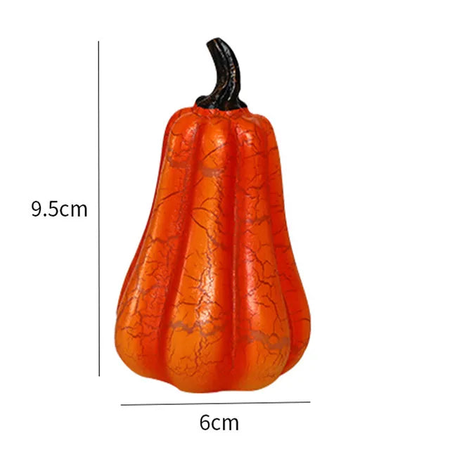New Halloween Pumpkin Lantern Simulation Pumpkin LED Candle Lamp Resin Luminous Pumpkin - My Store